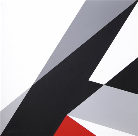 RENATO SPAGNOLI Livorno 1928 A-88/7, 1988 acrilici su tela cm. 70x70, firma,...