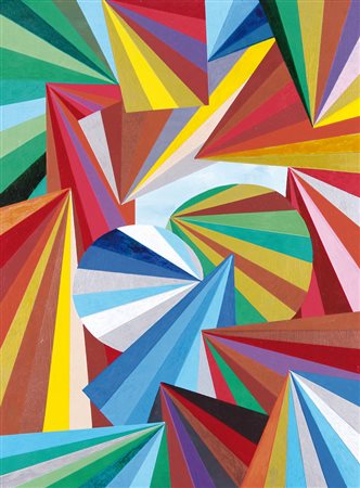 ROBERTO MINIATI Roma 14/05/1952 DNA del colore, 2010 tecnica mista su tavola...