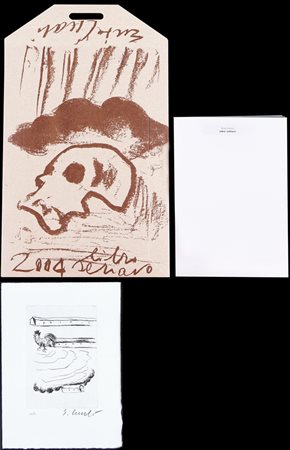ENZO CUCCHI Morro D'alba (An) 14/11/1949 Libro schiavo, 2004 serigrafia su...