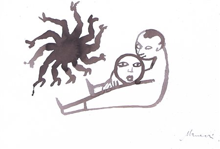 MINO MACCARI Siena 24/11/1898 - Roma 17/06/1989 Senza titolo china...