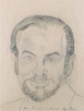 ENRICO BAJ Milano 31/10/1924 - Varese 15/06/2003 Senza titolo, 1971 matita su...