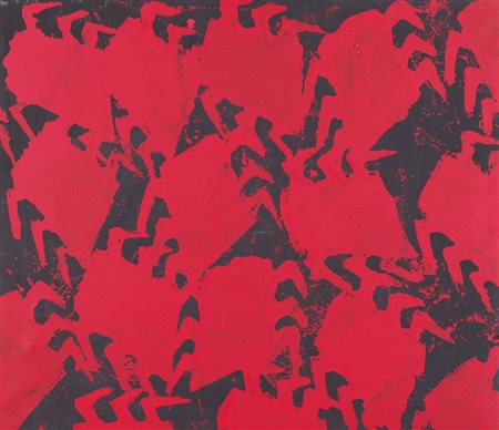 SERGIO RAGALZI Torino 1951 Virus, 1988 olio su tela cm. 60x70, firma, titolo...