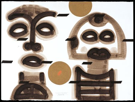 CONCETTO POZZATI Vo' Vecchio (Pd) 01/12/1935 Sinopia di burattini, 2003...