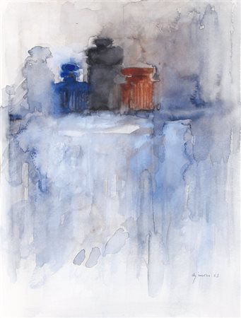 GIUSEPPE AJMONE Carpignano Sesia 17/02/1923 - 07/04/2005 Natura morta, 1963...