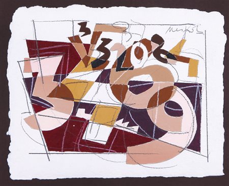 UGO NESPOLO Mosso Santa Maria (Bi) 29/08/1941 Senza titolo tecnica mista su...