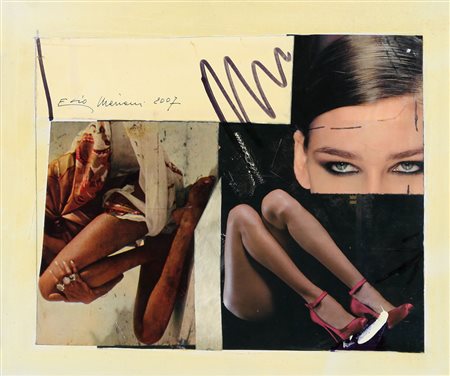 ELIO MARIANI Milano 1943 Senza titolo, 2007 mec-art gest su tavola (tecnica...