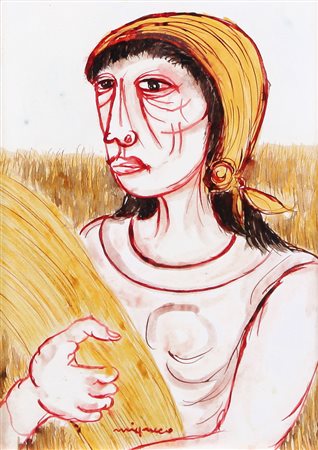 GIUSEPPE MIGNECO Messina 09/02/1908 - Milano 28/02/1997 Raccolta del grano...