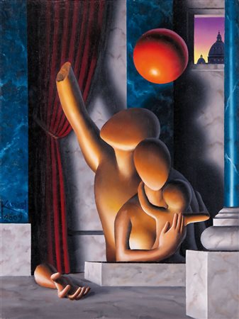 MARK KOSTABI Los Angeles 1960 L'age d'or, 2009 olio su tela cm. 40x30, firma...