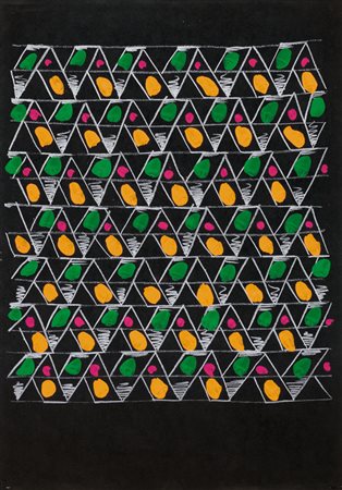 CARLA ACCARDI Trapani 09/10/1924 Senza titolo, 1974 litografia con intervento...