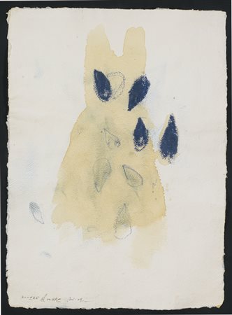 PIERO PIZZI CANNELLA Roma 1955 Vivere al mare tecnica mista su carta cm....