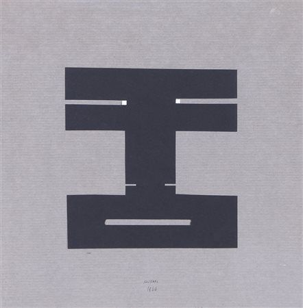 BRUNO MUNARI Milano 1907 - Milano 30/09/1998 Visu, 1966 collage su carta cm....