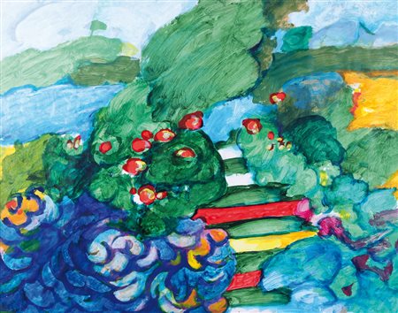 GIANNI DOVA Roma 08/01/1925 - Pisa 1991 Senza titolo, fine anni '70 tempera...