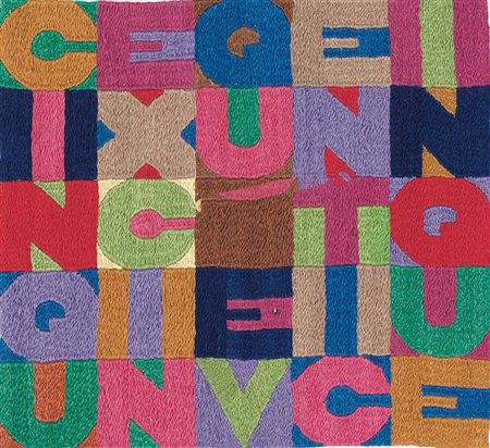 ALIGHIERO BOETTI Torino 1940 - Roma 24/04/1994 Cinque x cinque venticinque,...