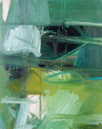 PIERO RUGGERI Torino 27/04/1930 - 14/05/2009 Stagno, 1982 olio su carta...