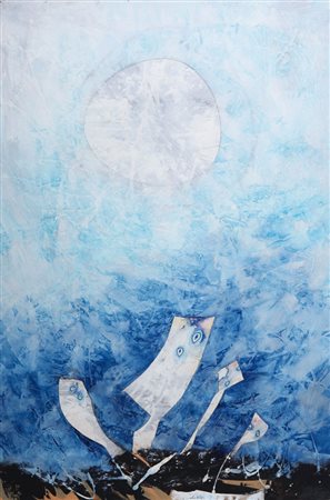 GIANNI DOVA Roma 08/01/1925 - Pisa 1991 Tuffo nell'acqua, 1972 tempera su...