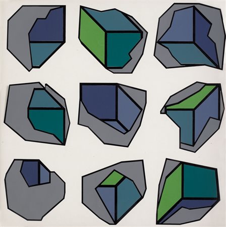 MANFREDO MASSIRONI Padova 1937 - Padova 01/12/2011 Collage, 1974 tecnica...