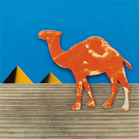 CLAUDIO ASCENZI Roma 03/03/1958 Dromedar, 2009 tecnica mista e applicazioni...