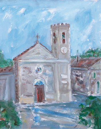 GIOVANNI STRADONE Nola (Na) 10/11/1911 - Roma 06/02/1981 Chiesa, 1978 olio su...
