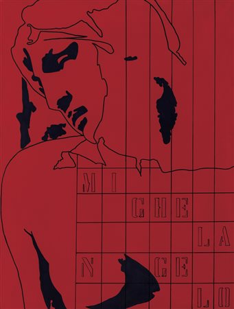 TANO FESTA Roma 02/11/1938 - Roma 09/01/1988 Da Michelangelo, 1978 acrilici...