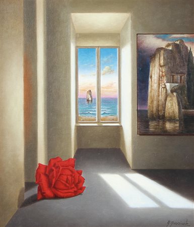 ANTONIO NUNZIANTE Napoli 1956 La stanza dei desideri, 1999 olio su tela cm....