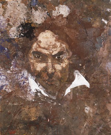 TARIK BERBER Banjaluka 1980 Lui, 2006 olio, pigmenti puri, cemento e tecnica...