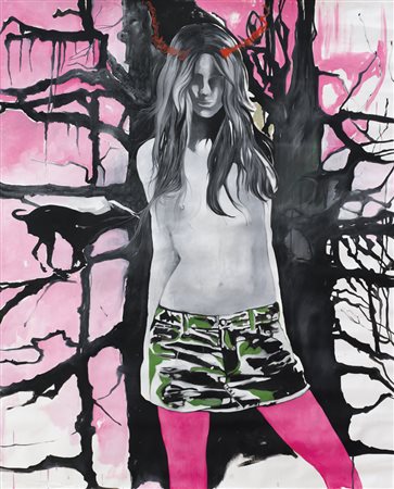 LIDIA BACHIS Roma 16/01/1969 Ipotesi di lavoro, 2009 olio e tecnica mista su...