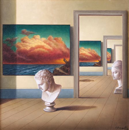 ANTONIO NUNZIANTE Napoli 1956 Le parole sono come le nuvole, 1999 olio su...