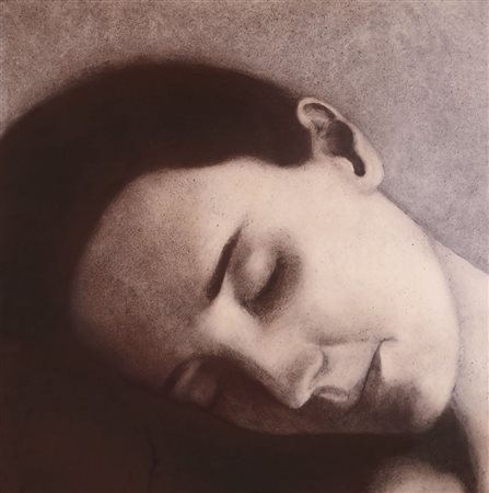 DANIELE BIANCHI Roma 04/12/1963 QH, 2001 olio su tela cm. 100x100, firma,...