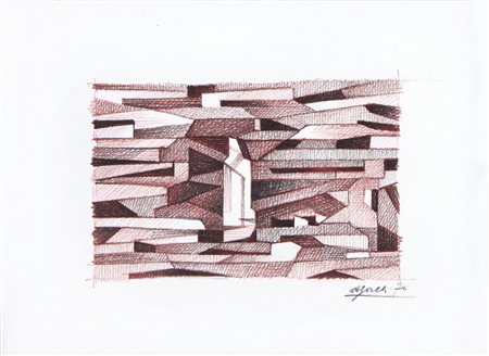 ALDO GALLI Como 10/11/1906 - Como 06/03/1981 Senza titolo, 1972 pastelli su...