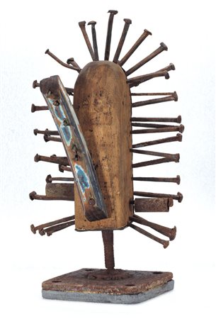 NICOLO’ ACCAME Senza titolo, anni '90 scultura in ferro e legno cm....