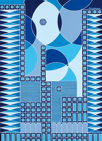 SARA BORRONI Legnano (MI) 10/09/1971 Archi-Cromo-44, 2009 olio su tela cm....