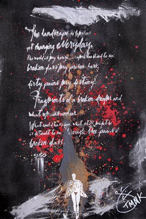 TMNK New York 1968 Window of ope, 2008 tecnica mista su tela cm. 90x60, firma...