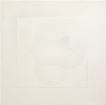 JORG CZISCHKE 1945 - 1993 Composizione, 1972 olio su tela estroflessa cm....