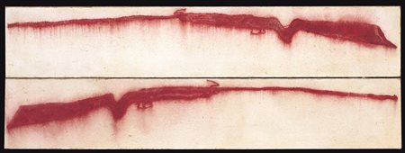 ANDREA MASSAIOLI Torino 1961 Senza titolo (dittico), 1991 tecnica mista su...