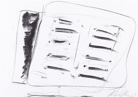 ANTONIO IEVOLELLA Benevento 1952 Senza titolo, 2008 tecnica mista su carta...