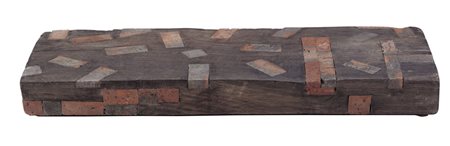 FRANZ STAHLER Senza titolo scultura da appoggio in legno e cotto cm....