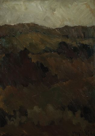 MAGRI TILLI PAOLO Cattolica 1923 Autunno, 1966 olio su tavola cm. 99x70,...