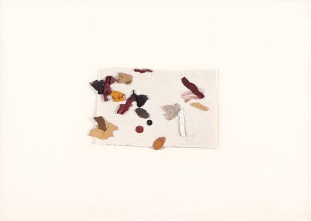 RICCARDO CAMONI Rimasugli, 1976-79 acrilici e tela cm. 14x19 applicati su...