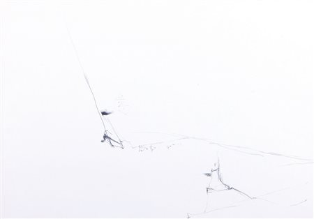 VETTOR PISANI Bari 14/06/1934 - 22/08/2011 Senza titolo, 1989 matita su carta...