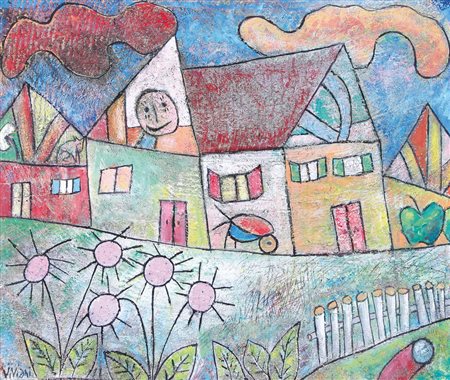 ANDREA VIVIANI Tione (Trento) 17/07/1970 Paesaggio con staccionata, 2011...