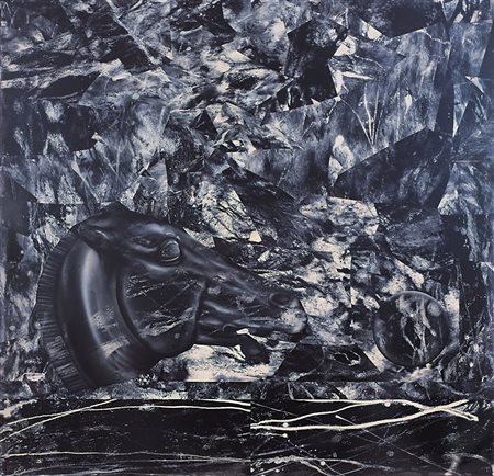 GAETANO BODANZA Udine 1950 Pathos equilibrato, 1990 carta intarsiata smalti...