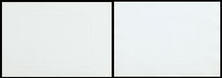 GUNTER UECKER Wendorf 13/03/1930 Senza titolo, 1965 cartella di due...