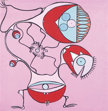 KEIZO MORISHITA Kitakyushu-Shi (Giappone) 1944 Senza titolo, 1966 acrilico su...