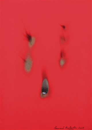 BERNARD AUBERTIN Fontenay aux Roses 1934 Papier rouge brulè, 2009 cartoncino...