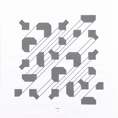 BRUNO MUNARI Milano 1907 - Milano 30/09/1998 Percorsi visivi (curve di...