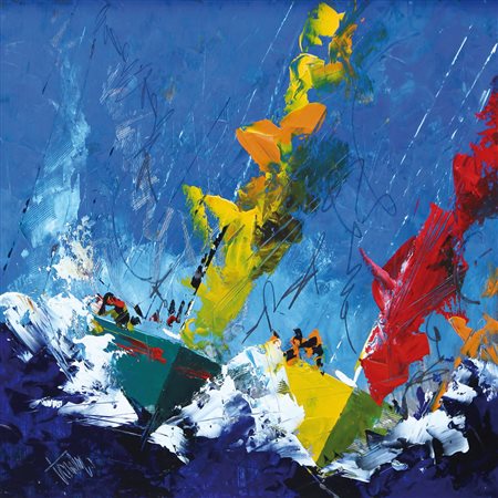 FRANCESCO TORALDO Catanzaro 1960 Intrepido, 2008 acrilico su tavola cm....