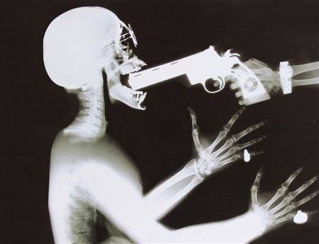 ROBERT GLIGOROV 1960 Radiografia stampa fotografica cm. 67x90; firma al...