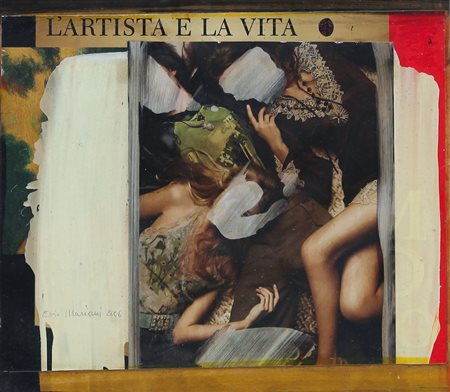 ELIO MARIANI Milano 1943 Senza titolo, 2006 Mec-Art Gest su tavola cm. 30x35,...