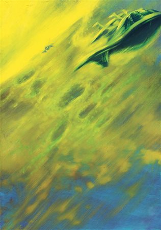 FRANCESCO DE GRANDI Palermo 1968 Senza titolo, 1999 olio su tela cm. 50x35,...