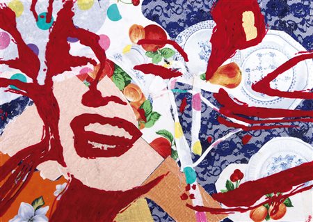 ANTONIO MURGIA Sarroch (Ca) 12/03/1956 Mary di pezza velluto su stoffa e...